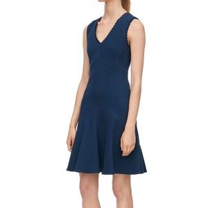 Rebecca Taylor Sleeveless Textured Chevron Dress